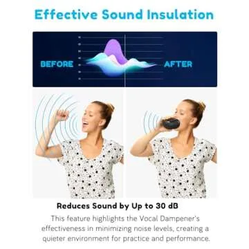 Premium Vocal Dampener for Stress-Free Singing Practice with Sound Isolation