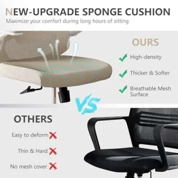 Ergonomic Office Chair with Adjustable Headrest & Armrests