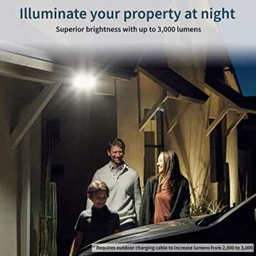 Arlo Pro 3 Floodlight Camera - Wireless Security Camera with LED Floodlight, Color Night Vision, Motion Sensor, 2-Way Audio & 2K Resolution with HDR - White, FB1001