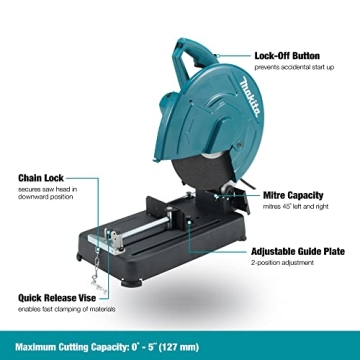 Makita LW1401 Cut-Off Saw with Powerful 15 AMP Motor