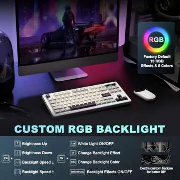 YUNZII YZ87 75% Wireless Gaming Mechanical Keyboard