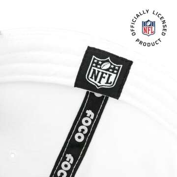 FOCO Men's Buffalo Bills Cap NFL Team Logo Lineman Marquee RF Hat, White