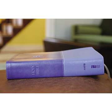 The Amplified Study Bible, Leathersoft, Purple, Thumb Indexed
