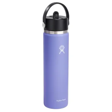 Hydro Flask 24 oz Wide Mouth Flex Straw Cap Lupine