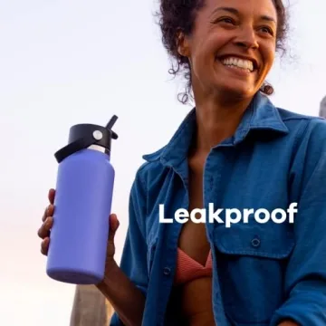 Hydro Flask 24 oz Wide Mouth Flex Straw Cap Lupine