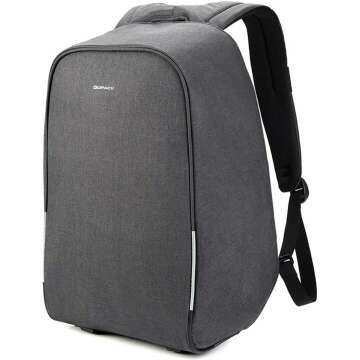 Anti Theft Laptop Backpack with USB Port - Black