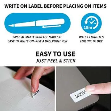 Ez Kids Clothing Labels - Waterproof Stickers for Any Age