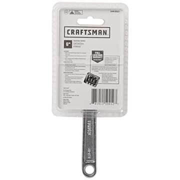 Adjustable CRAFTSMAN Wrench - 6-Inch Versatile Tool