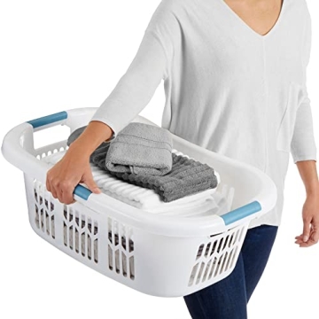 Rubbermaid XL Hip-Hugger Laundry Basket Durable Lightweight