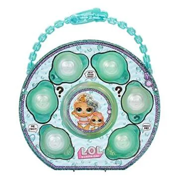 L.O.L. Surprise! Glitter Color Change Pearl Surprise (Turquoise) with 6 Surprises- Exclusive Collectible Doll & Lil Sister, Interactive Playset, Holiday Toy, Great Gift for Kids Ages 4 5 6+ Years Old