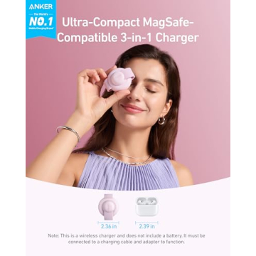 Anker MagSafe 3-in-1 Wireless Charging Station for Apple