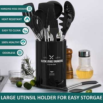 Silicone Cooking Utensil Set - 15PCS Non-Stick Tools