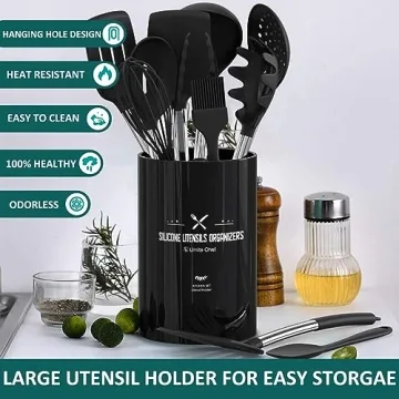 Silicone Cooking Utensil Set - 15PCS Non-Stick Tools