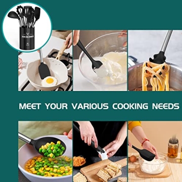 Silicone Cooking Utensil Set - 15PCS Non-Stick Tools