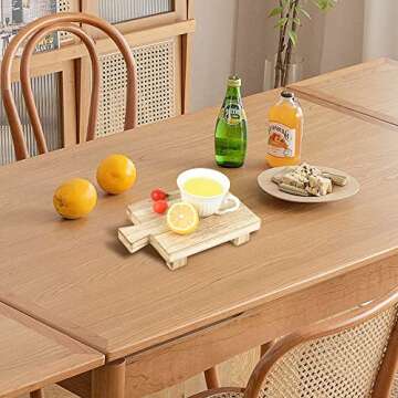 Wood Pedestal Riser for Home Kitchen Bathroom Decor