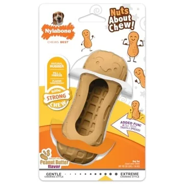 Nylabone Strong Chew Fillable Peanut Toy for Dogs