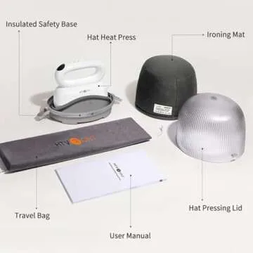 HTVRONT Auto Heat Press & Hat Press Machine Bundle