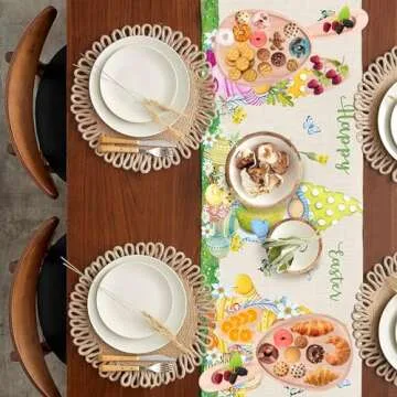 TangFee Easter Egg Shaped Wooden Platters - 2 Pack