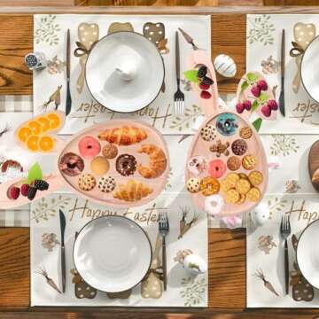 TangFee 17"x11" Easter Egg Shape Wooden Platters, Easter Egg-Shaped Wood Trays, Charcuterie Board for Easter or Spring, 2pack