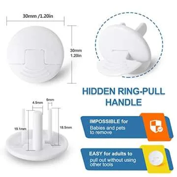 Outlet Covers Baby Proofing White - PRObebi 38 Pack Plug Covers for Electrical Outlets, Child Proof ...