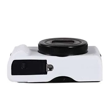 G7XIII Silicone Case, TUYUNG Camera Housing Shell Case Protective Cover, Compatible with Canon PowerShot G7X G7 X Mark III Digital Cameras, White