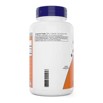 NOW Foods L-Theanine Double Strength 200 mg Veg Capsules - Enhanced