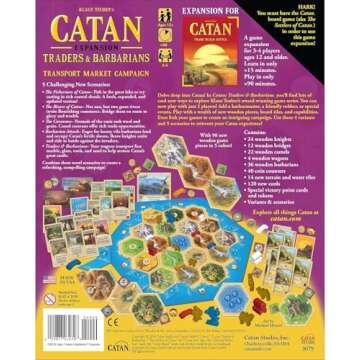 CATAN Traders & Barbarians Board Game EXPANSION - Customize Your CATAN Experience! Strategy Game, Fa...