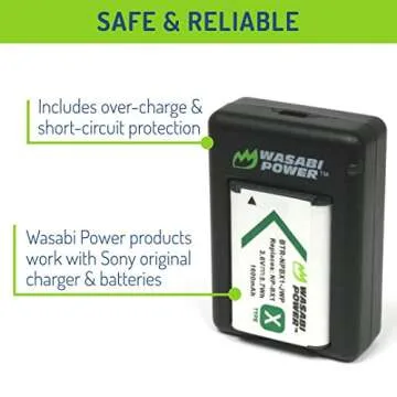 Wasabi Power NP-BX1 Battery Pack & Dual USB Charger