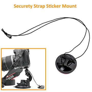 DSLR Scution Cup Mount,Double-Protection-Design with 3M Sticky Pad for Nikon Canon Sony Pentax Olympus KamKorda DURAGADGETDSLR Cameras by WOLEYI