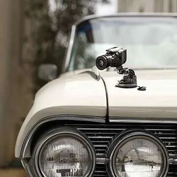 Stable DSLR Suction Cup Mount with 3M Pad for Safe Filming