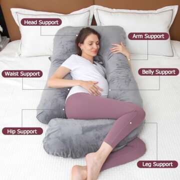 MOON PINE Pregnancy Pillow for Ultimate Comfort