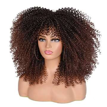 ANNISOUL Curly Wig for Black Women - Stylish & Easy
