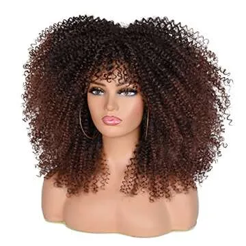 ANNISOUL Curly Wig for Black Women - Stylish & Easy