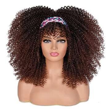 ANNISOUL Curly Wig for Black Women - Stylish & Easy