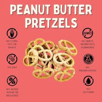 Winnie Lou Organic Peanut Butter Pretzels for Dogs - Healthy Treats