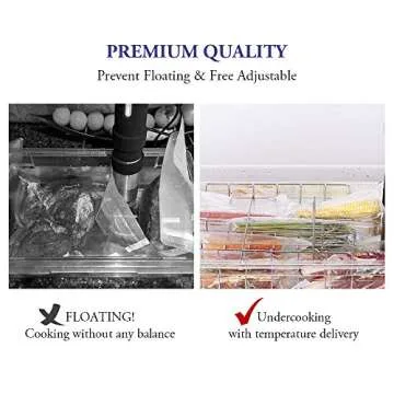 Sous Vide Container 12 Quarts with Sous Vide Rack and Lid Compatible with Anova All Models, Anova Nano, Chefsteps Joule, Instant Pot, Wancle Sous Vide Cookers with Cooking Recipes