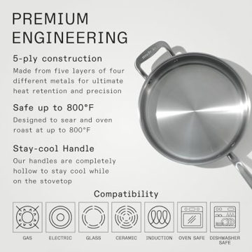 Explore Made In 3.5 Quart Stainless Steel Saute Pan