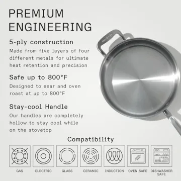 Explore Made In 3.5 Quart Stainless Steel Saute Pan