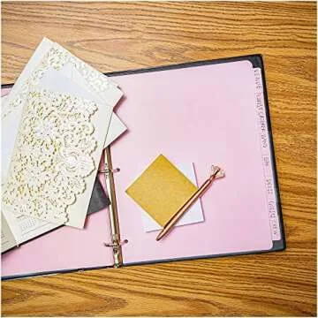 Paper Junkie 12 Sets Pink Binder Dividers - 96 Total