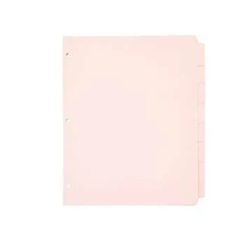 Paper Junkie 12 Sets Pink Binder Dividers - 96 Total