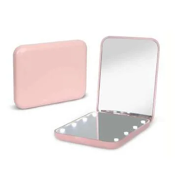 LED Pocket Mirror with 1X/3X Magnification