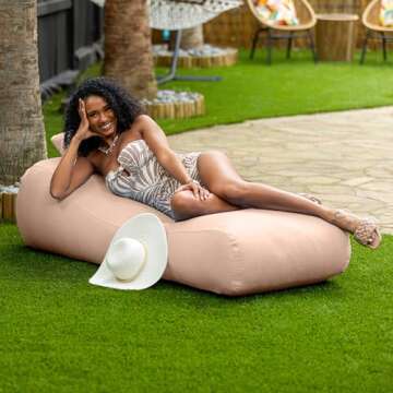 Shop Jaxx Arlo Outdoor Bean Bag Lounger for Ultimate Relaxation
