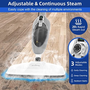 Steam Mop - 10-in-1 Solution for All Floor Types