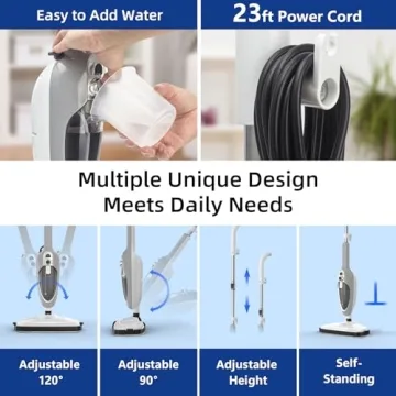 Steam Mop - 10-in-1 Solution for All Floor Types