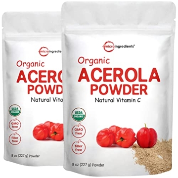 Organic Acerola Vitamin C Powder for Immune Health