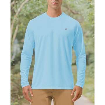 Roadbox Men's Outdoor UPF 50+ Sun Protection Shirt