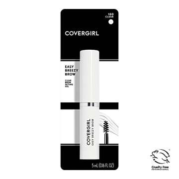 COVERGIRL - Easy Breezy Brow Volumizing Gel, Holds Brows for 24 Hours, Infused with Argan Oil & Biotin, 100% Cruelty-Free