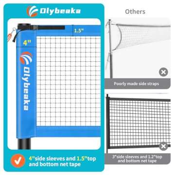 Olybeaka Badminton Set for Backyard Beach Fun