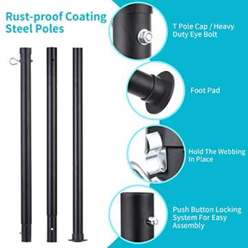 Olybeaka Badminton Set for Backyard Beach Fun