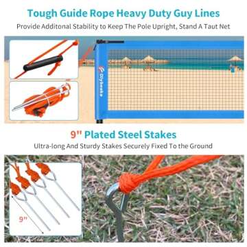 Olybeaka Badminton Set for Backyard Beach Fun